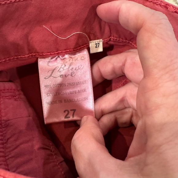 Cosmic Blue Love Margo Cargo Shorts size 27 E1.2 - Picture 9 of 11